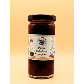 Cherry Elderberry Tea Jam