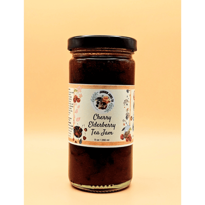 Cherry Elderberry Tea Jam