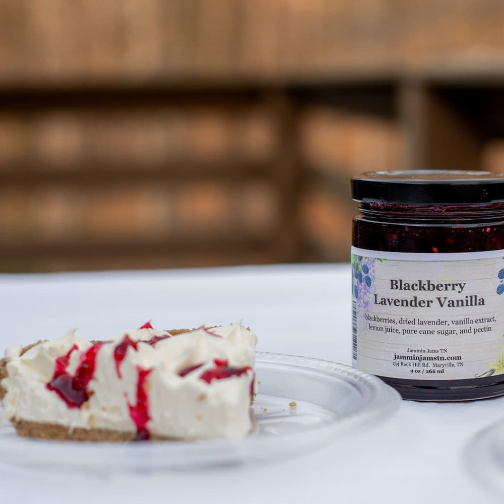 Blackberry Lavender Vanilla Cheesecake Swirl