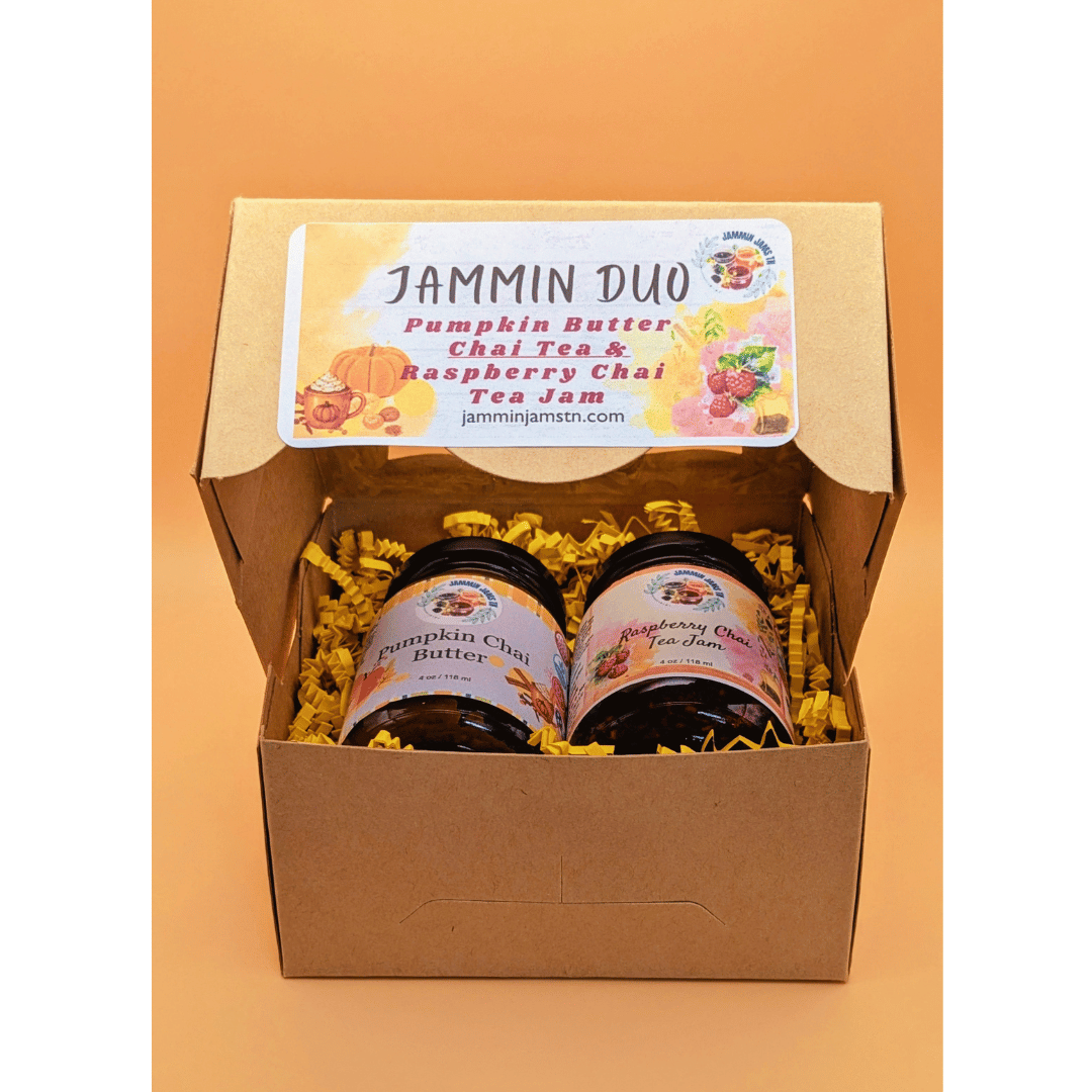 
                  
                    Jammin Duo Pumpkin Chai Butter and Raspberry Chai Tea
                  
                