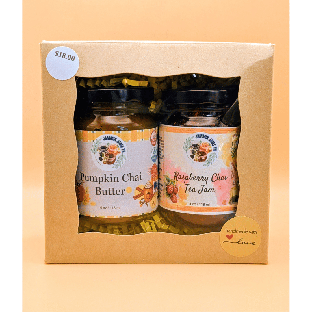 
                  
                    Jammin Duo Pumpkin Chai Butter and Raspberry Chai Tea
                  
                